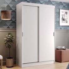 Guarda-Roupa Solteiro Madesa Tokio 2 Portas de Correr 2 Gavetas Branco