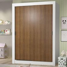 Guarda-Roupa Infantil Madesa Theo 2 Portas de Correr 4 Gavetas Branco/Rustic