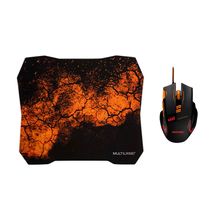 Mouse Gamer 3200DPI Combo Mouse Pad QuickFire Multilaser - MO256