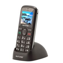 Celular Vita 3G Dual Chip USB Bluetooth Tela 1,8 Pol. + Base Carregadora Preto Multilaser - P9091