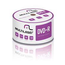 Mídia Multilaser Dvd-R Printable 08X 4.7 Gb - DV052