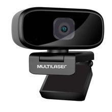 Webcam Full HD 1080P Auto Focus Rotação 360° Mic Usb Preto - WC052