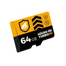 Cartão de Memória Turbo 64GB U3 + Adaptador Pendrive Nano Slim + Adaptador SD - Gorila Shield