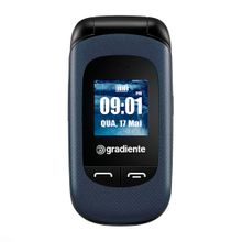 Celular Gradiente Flip Dual Chip Câmera Botão SOS MP3 GFP105