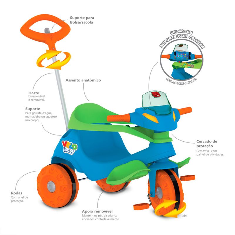 Triciclo-Velobaby-G2-Bandeirante