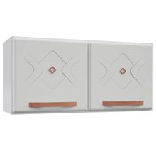 Armário de Cozinha Aéreo 2 Portas em Aço Mirage 80cm
