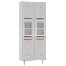 Armário de Cozinha Paneleiro 6 Portas em Aço Mirage 80cm