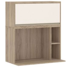 Armário de Cozinha Aéreo 1 Porta 2 Nichos Mel 80cm