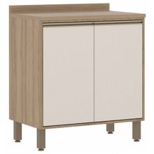 Armário de Cozinha Balcão 2 Portas Mel 80cm