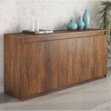 Buffet Balcão Aparador 3 Portas 1 Prateleira Viero Móveis Onix 72x136x42cm