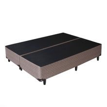 Base Cama Box Sommier Umaflex Queen Size Bipartido Tecido Poliéster Coimbra 42x158x198cm