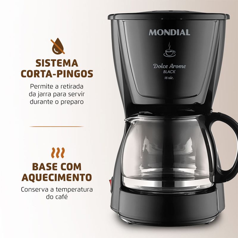 Cafeteira-El�trica-Dolce-Arome-C-30-18x-fb-Mondial