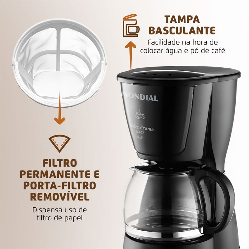 Cafeteira-El�trica-Dolce-Arome-C-30-18x-fb-Mondial