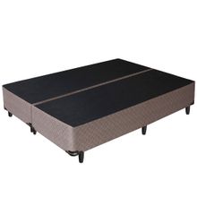 Base Cama Box Sommier Umaflex King Size Bipartido Tecido Poliéster Coimbra 42x193x203cm