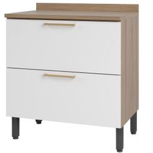 Armário de Cozinha Balcão 2 Portas Topázio 80cm