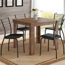 Conjunto Mesa e 4 Cadeiras Tivoli 90x90cm