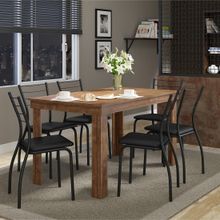 Conjunto Mesa e 6 Cadeiras Tivoli 80x136cm