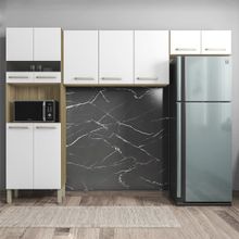Cozinha Completa 9 Portas Espaço Forno sem Balcão Versalhes 250cm