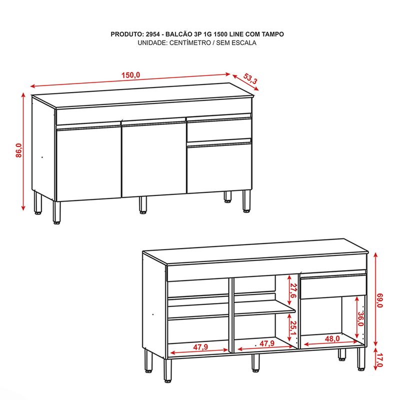 Balc�o-Line-3p-1g-Kits-Paran�