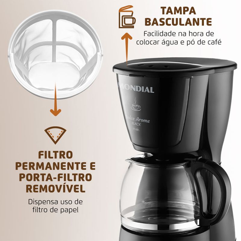 Cafeteira-Eletrica-Dolce-Arome-127v---Mondial-C-30-18x-Mondial