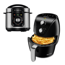 Kit Cozinha Mondial Pratic Cook Air Fryer com Panela Elétrica de Pressão AF31 PE48