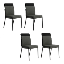 Conjunto de Cadeiras de Aço 4 Peças Copa e Cozinha Estofada Carraro Vercelli 90x46x57cm