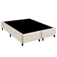 Base Cama Box Sommier Inducol King Size Bipartido Tecido Poliéster Tucson 29x193x203cm