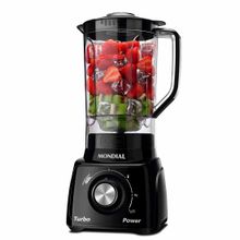 Liquidificador Portátil Mondial Turbo 1,6 Litros 3 Velocidades com Filtro 500W Power