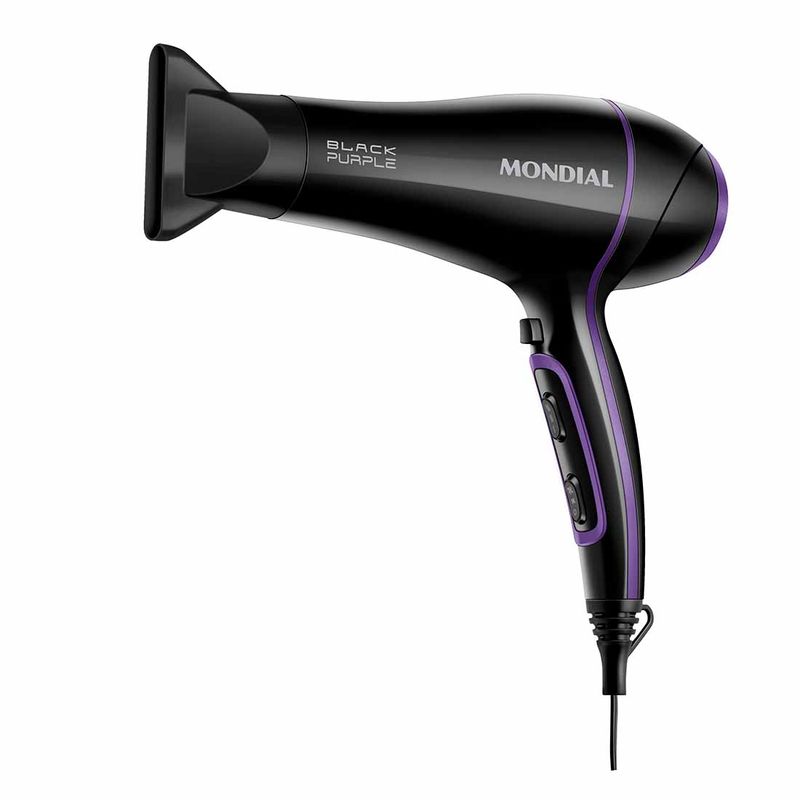 Secador de Cabelo 2000W Bivolt Dois Jatos Dobravel Silencioso