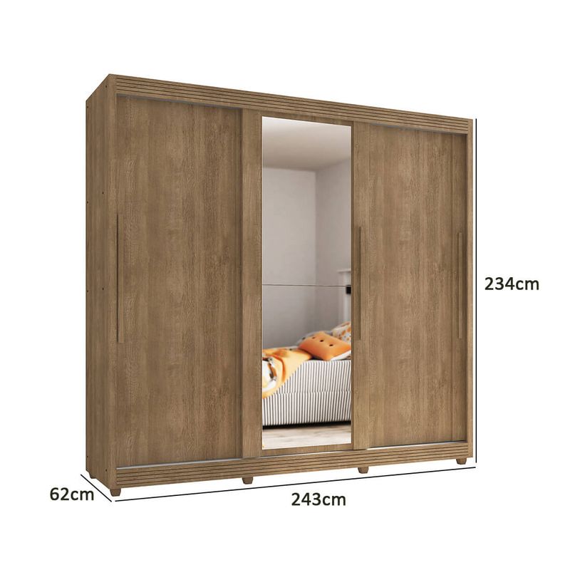 Guarda-roupa-Casal-Veneto-3p-5g-Lanza