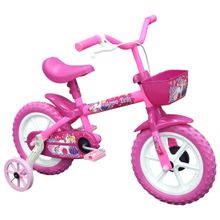 Bicicleta Infantil Track E Bikes Aro 12 com Rodas de Apoio e Cobre Corrente Arco Iris