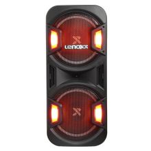 Caixa de Som Amplificada Lenoxx Portátil 1600W Bluetooth USB LED Torre Super Potente LTS12