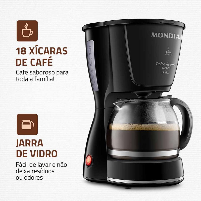 Cafeteira-El�trica-Dolce-Arome-C-30-18x-Mondial