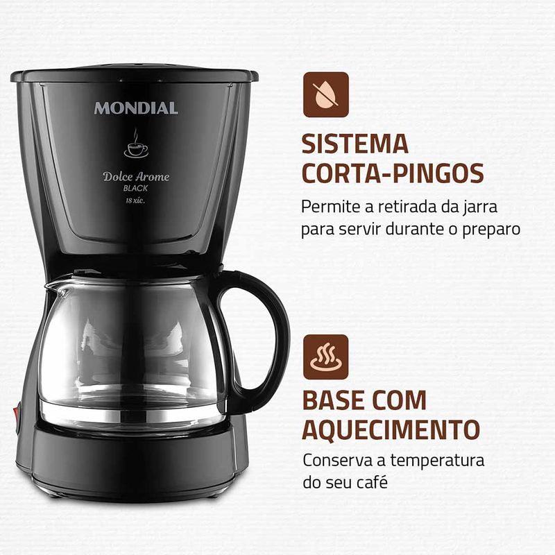 Cafeteira-El�trica-Dolce-Arome-C-30-18x-Mondial