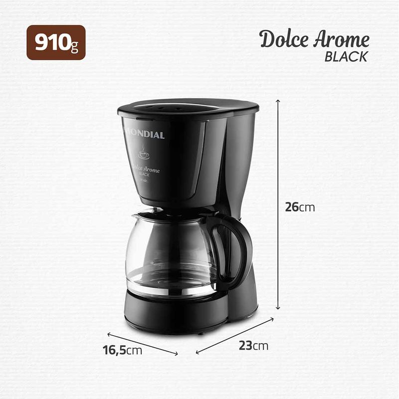 Cafeteira-El�trica-Dolce-Arome-C-30-18x-Mondial