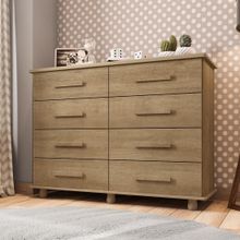 Cômoda Grande Casal 8 Gavetas Paris