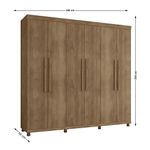Guarda-roupa-Casal-Lisboa-6p-3g-Lanza