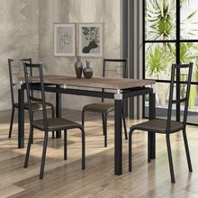 Conjunto Mesa e 4 Cadeiras Ávila 80x136cm