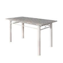 Mesa de Jantar Retangular 6 Lugares Tampo em Granito Copa Cozinha Vitoria Fabone 77x75x150cm