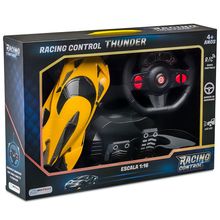 Carrinho Racing Control Thunder Amarelo Multikids - BR1645