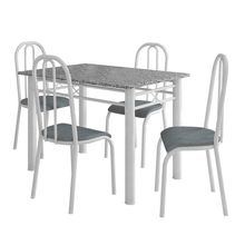 Conjunto Mesa com 4 Cadeiras Vitória 75x110cm