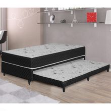 Cama Box Conjugada Solteiro com Auxiliar Versace 0,88m