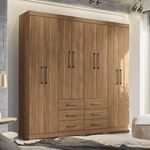 Guarda-roupa Casal Liverpool 8p 6g Santos Andirá