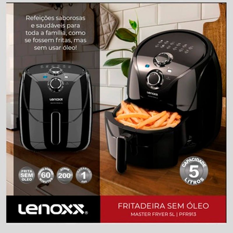 Fritadeira-Air-Fryer-Master-Fryer-Lenoxx