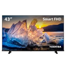 Smart Tv 43" Toshiba Full HD Streaming HDMI USB Wi Fi com Sistema operacional VIDAA 43V35L