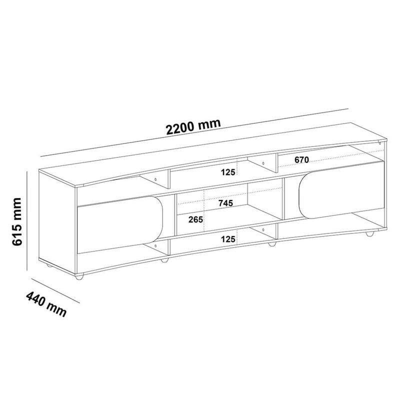 Kit Rack Painel Leblon Artely