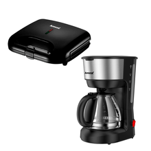 Kit Cozinha Gourmet Cafeteira com Sanduicheira Amvox