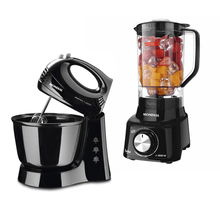 Kit Confeiteiro Mondial Prática Turbo Batedeira com Liquidificador B-44 L-900