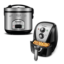 Kit Cozinha Mondial Family Premium com Air Fryer e Panela de Arroz AFN-40 PE-42
