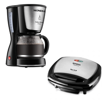 Kit Cozinha Mondial Dolce Arome Max Grill com Cafeteira e Sanduicheira C-32 G-07